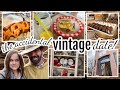 Its a health food  overnight hashbrown  ham casserole and going back in time at vintage shops