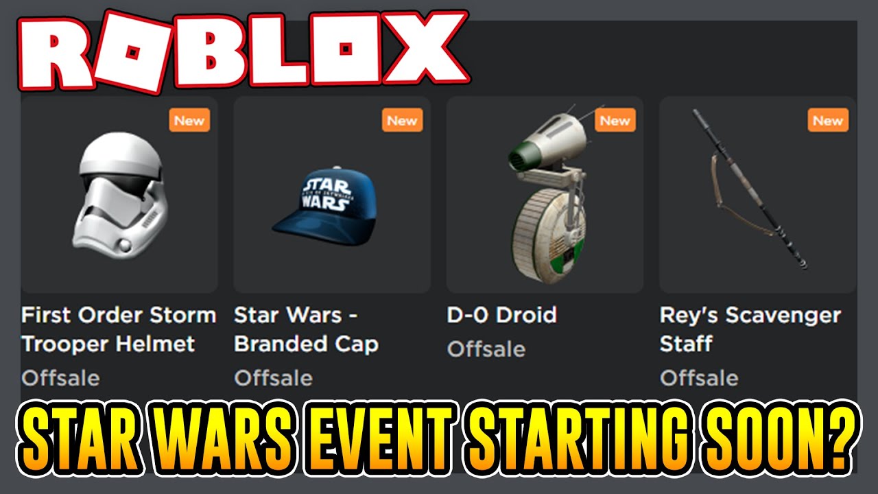 The Star Wars Event Is Starting Soon Roblox Youtube