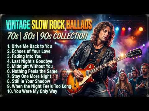 Best Slow Rock Classics 70s 80s 90s ✨ Inspired by Rod Stewart, Aerosmith & Journey Love Songs Hits