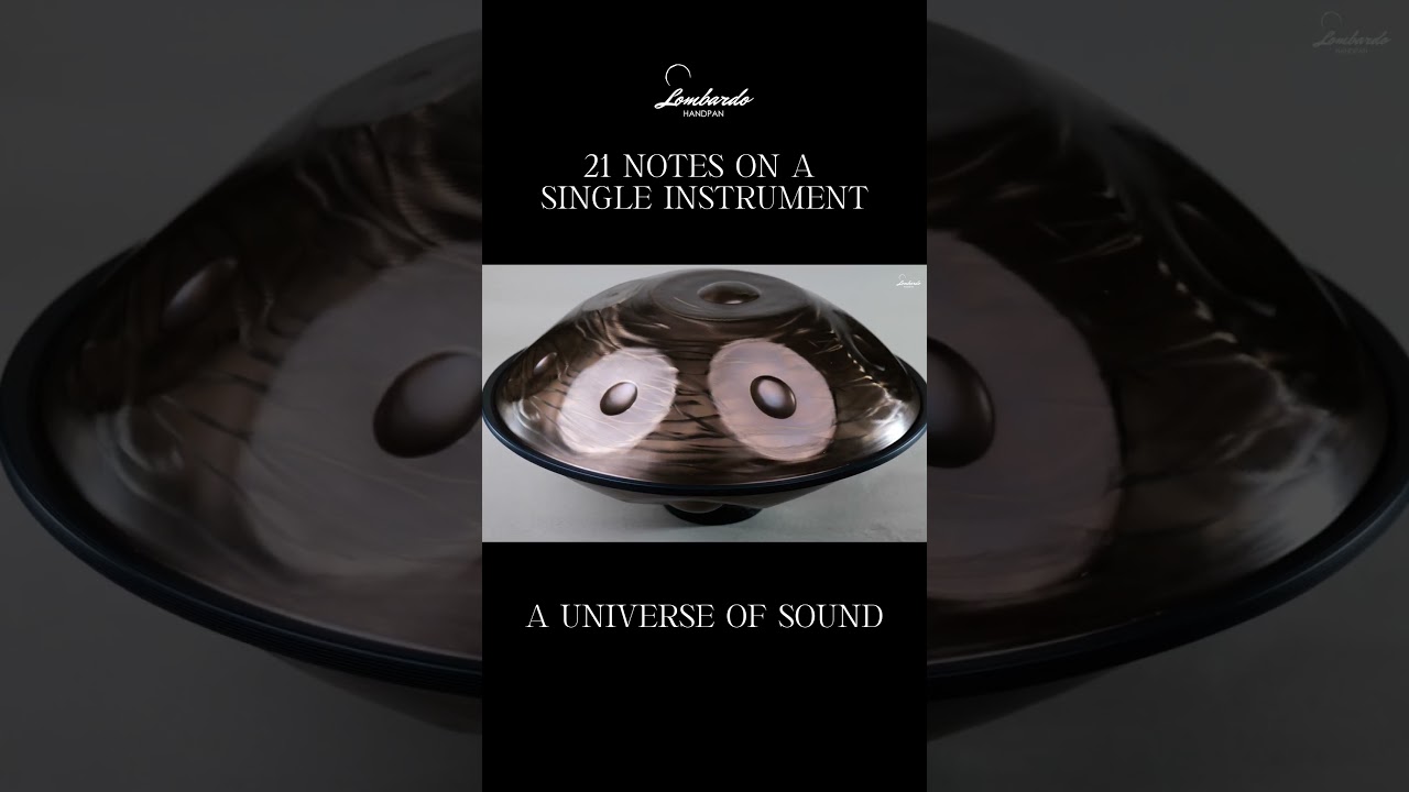The new 21-note D minor — a universe of sound. - by Lombardo Handpan #handpan #hangdrummusic