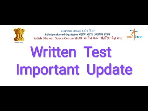 ISRO SDSC (Satish Dhawan Space Centre) SHAR Exam Notice || SHAR Exam Important Update