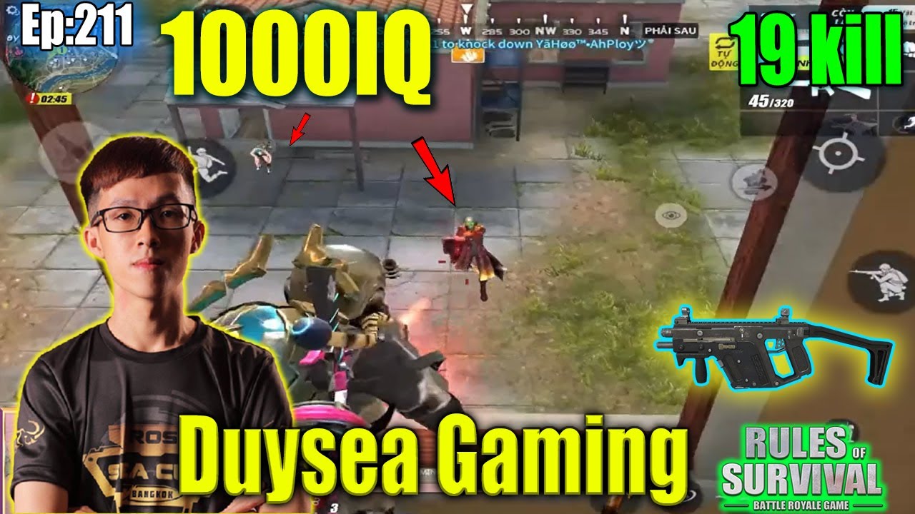 Duysea 1000IQ ROS With SMG,Duysea ROS Highlight, Duysea Gaming, Rules of Survival,Ep:211