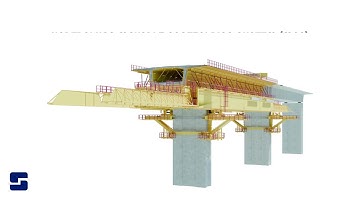 launching operation of box cross section Underslung MSS