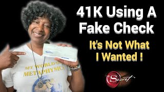 How I Used Fake Checks To Manifest 41K By Accident / Law of Attraction