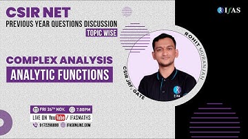 CSIR NET Mathematics Complex Analysis Previous Year Question Papers Solution L-2