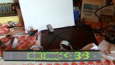 Sureelectronic 0832 dot matrix clock By Neal.