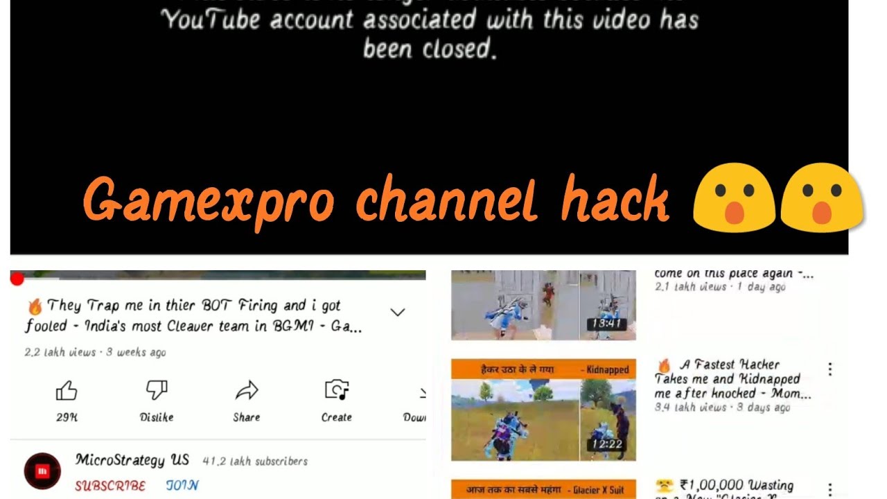 Gamexpro channel hack 😮😮||||.  Biggest breaking news || 😮😮