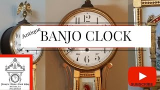 ANTIQUE BANJO CLOCK I HOME DECOR c.1880