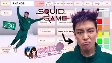 sakura school simulator | How to make Thanos character from Squid Game