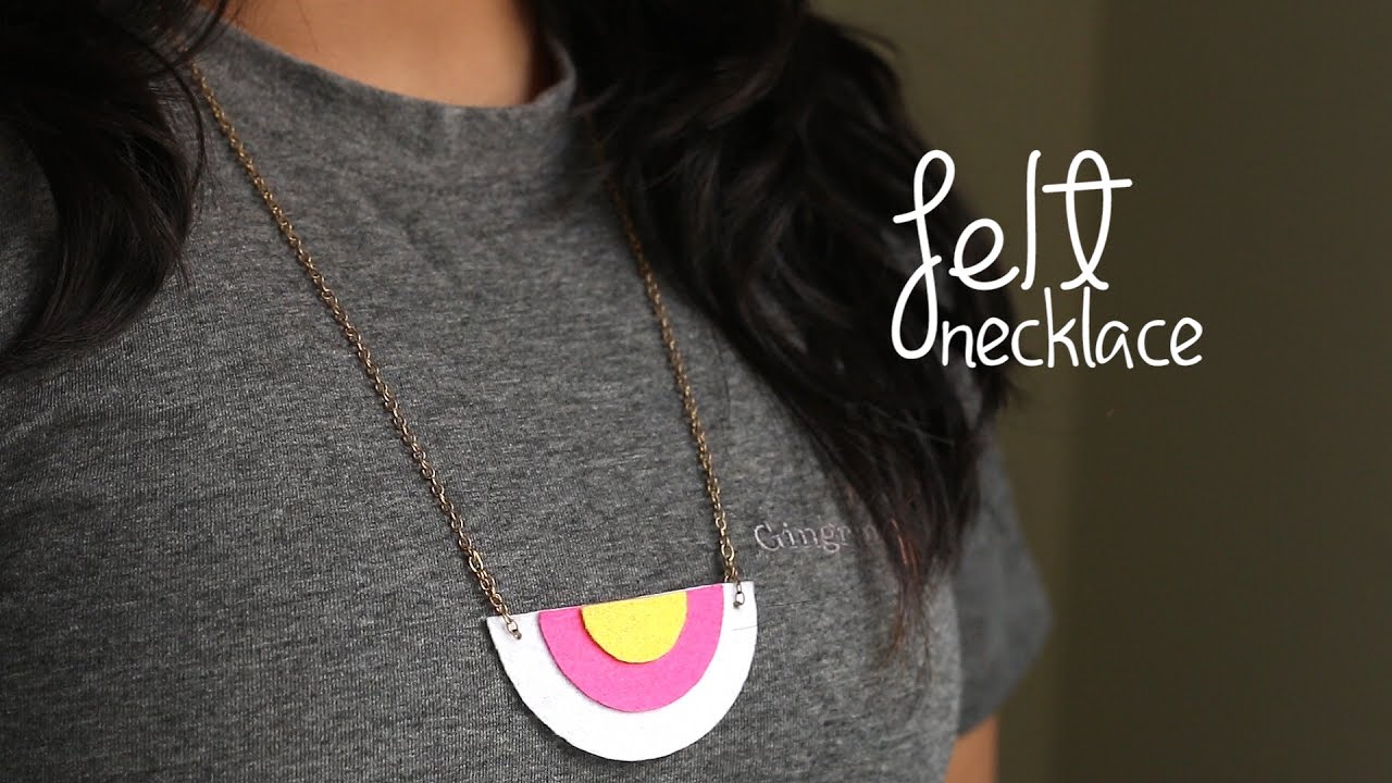 DIY: Felt Necklace