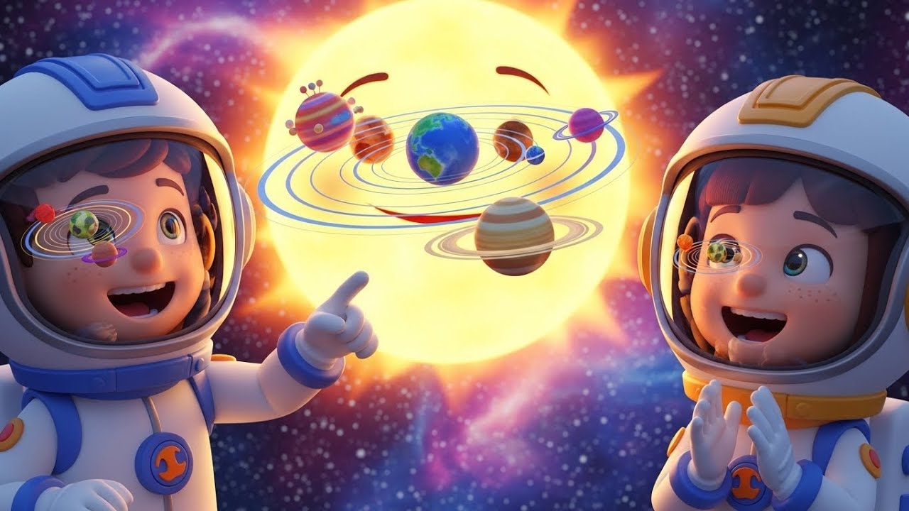 Planets in Space Rhyme for Kids | Space Song for Kids, Solar System Learning, Nursery Rhymes