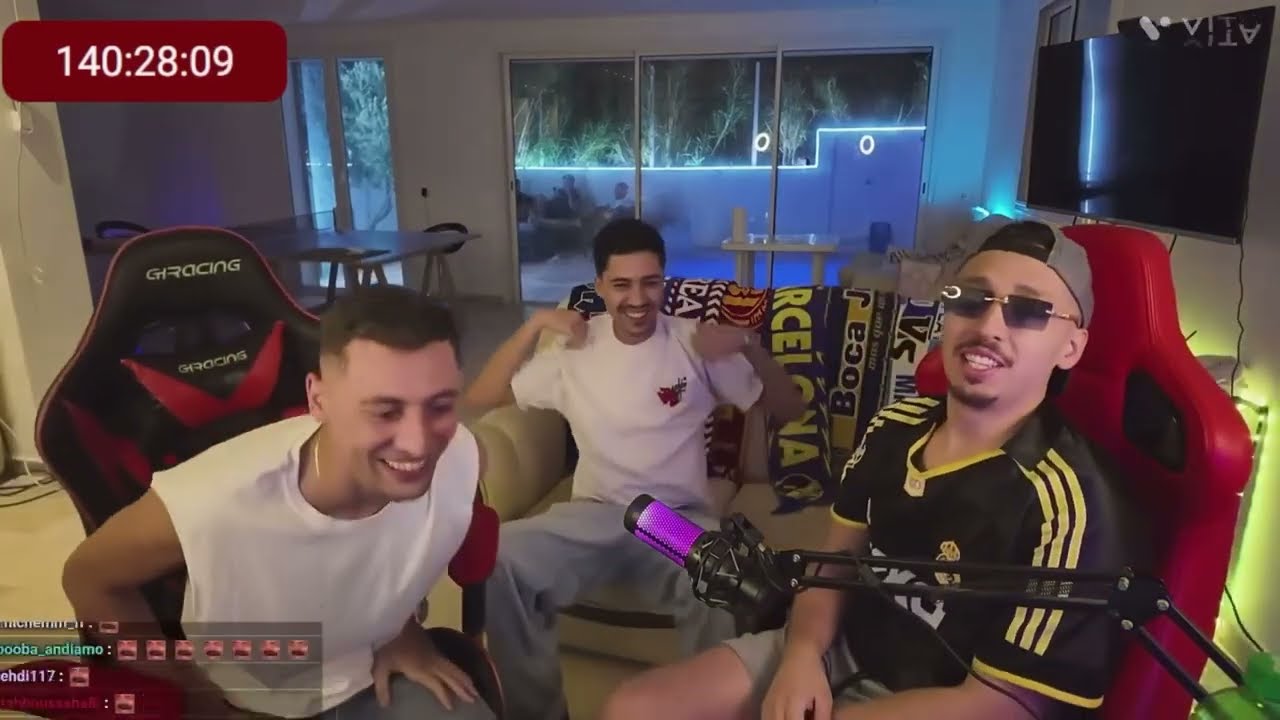 AZIZOS CHAFCHA W RAFIK AOUAY LIVE STREAM M3A GOOBA FI SUBATHON 🤪🤪