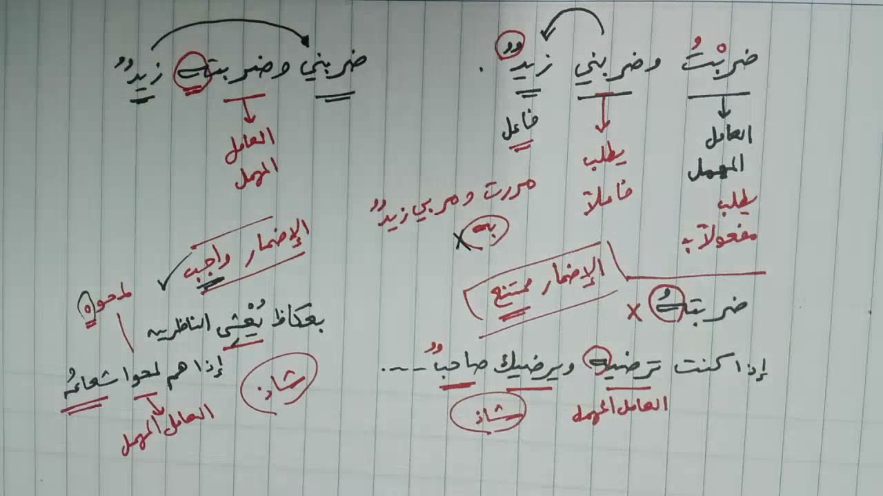 شرح ألفية ابن مالك 114 - إثبات الضمير للعامل المهمل وحذفه في باب التنازع