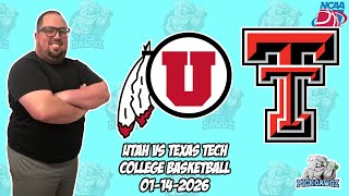 Utah vs Texas Tech 1/14/26 Free College Basketball Picks and Predictions | NCAAB Pick