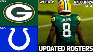 Packers vs. Colts | Week 2 | 2024 - 2025 Updated Rosters | Madden 24 PS5 Simulation