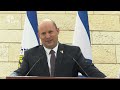 ראש הממשלה, נפתלי בנט, בטקס האזכרה לחללי מערכות ישראל של ארגון "יד לבנים", בירושלים