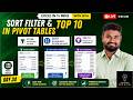 📊 Sort, Filter &amp; Top 10 in Pivot Tables (Tamil) | Excel in 15 Mins with Siva | Day 34