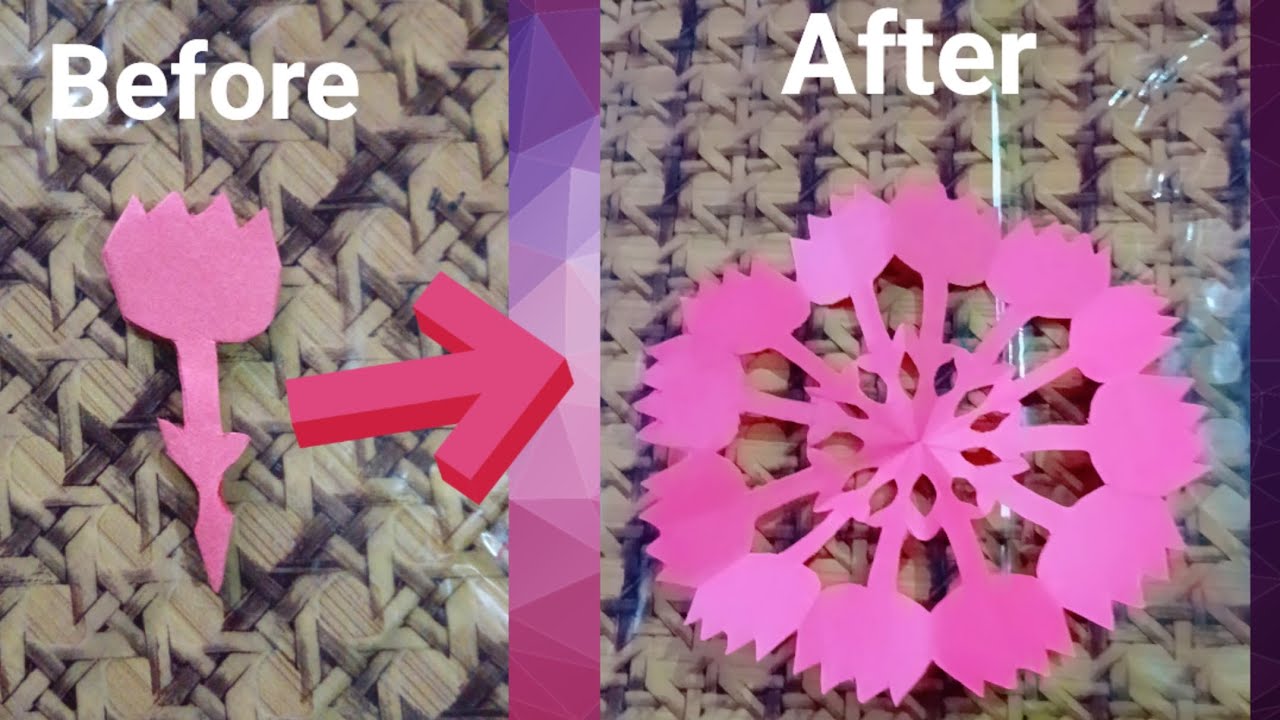 How to make paper Beautiful rose  Snowflake  Easy to make.Paper Flower Snowflake step by step Making