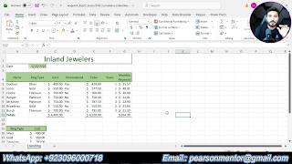 Exp22_Excel_Ch02_CumulativeAssessment_Inland_Jewelers | Excel Chapter 2 Inland Jewelers #Inland