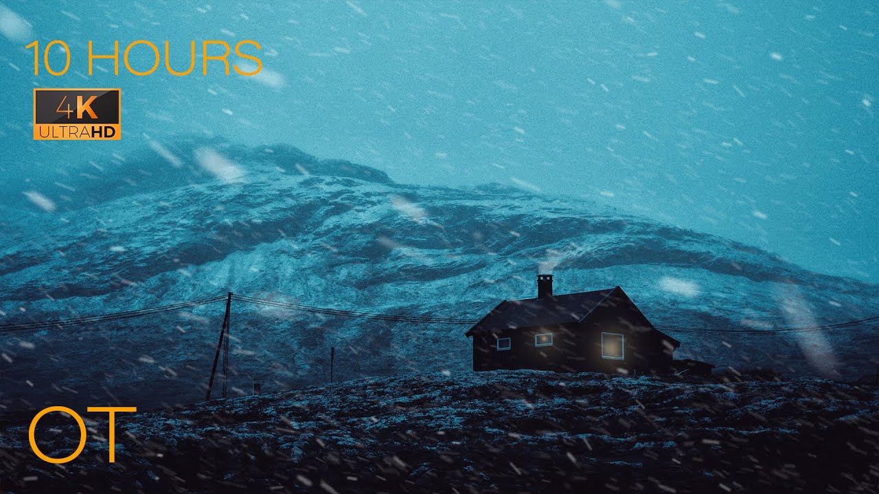 Snowstorm, blizzard & howling wind sounds for sleeping | 10 hours ...
