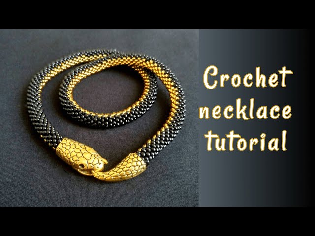 How to Crochet a necklace with beads Class - Island Cove Beads