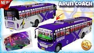 Arun Coach Bus Mod For Bussid Real Mod Full modefied 😍✨ #bussid #busmod @acbussidgaming6848