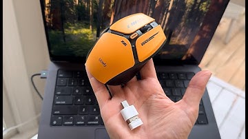 Review van de Uciefy V19 draadloze muis | Oplaadbare muis in Mecha-stijl met batterij-indicator e...
