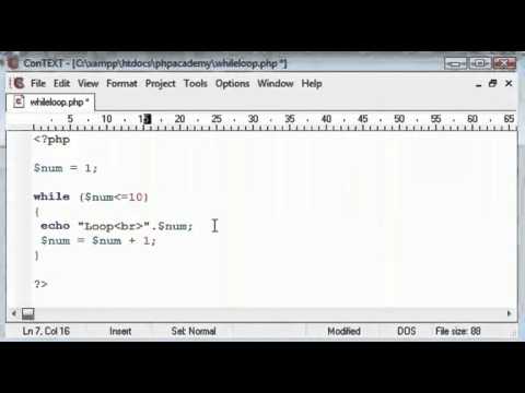 While Loop Tutorial in Computer Programming (example PHP) [English]
