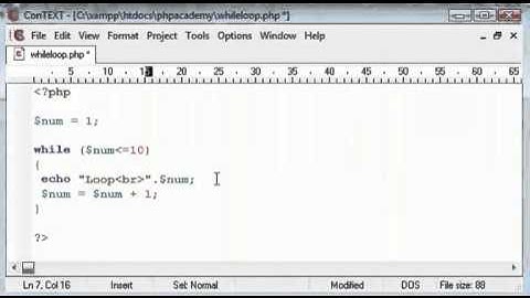 While Loop Tutorial in Computer Programming (example PHP) [English]