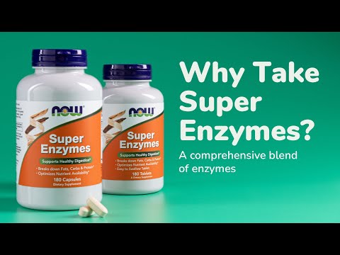 Суперферменти Now Foods Super Enzymes, 90 капсул, Супер ензими, ферменти, видео 1