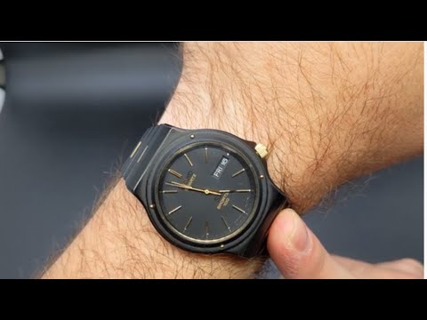 Vintage Seiko SQ Sports 100 black PVD - 6923-7069 80's Goodness!!! - YouTube