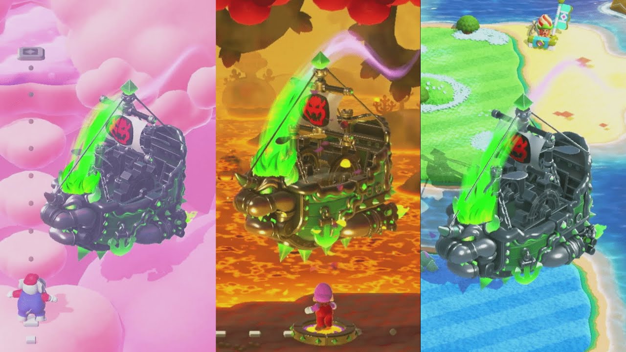 Mario Rocketship All Flying Battleships Super Mario Bros. Wonder - YouTube