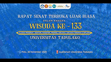 Wisuda Periode 133 Universitas Tadulako