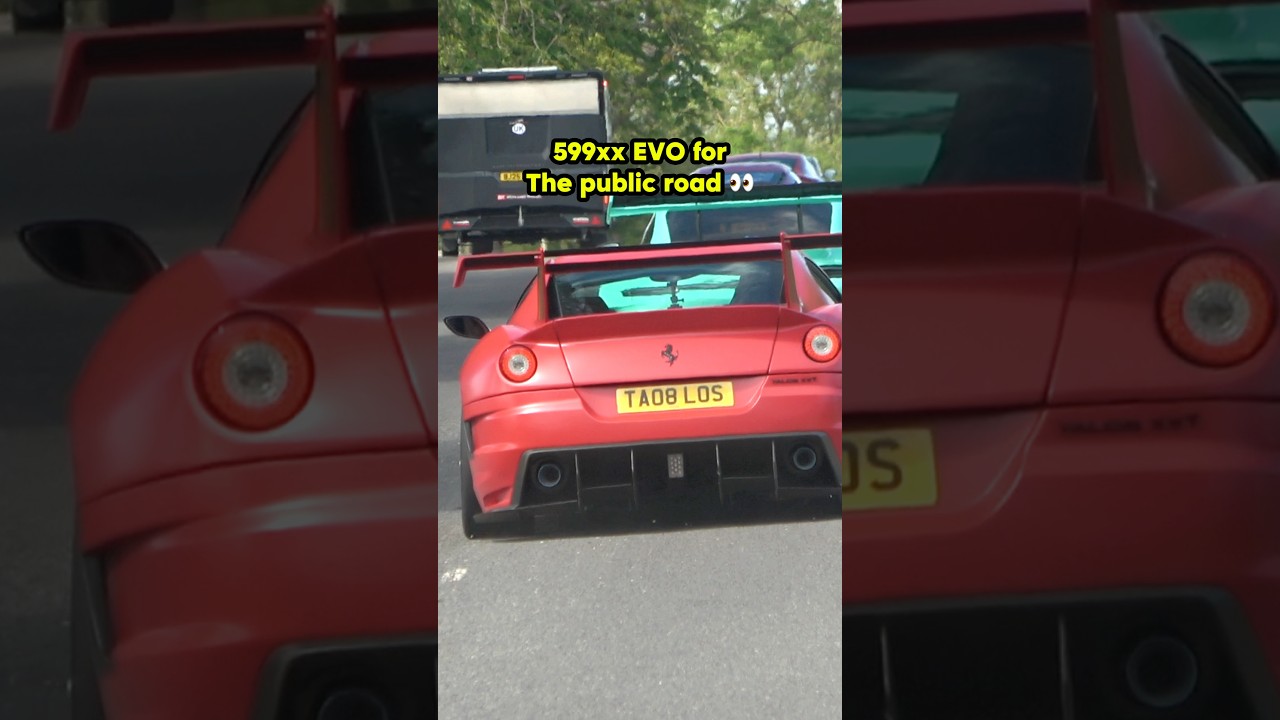 Ferrari 599XX Evo for the road 👀 (Talos 599XXT) #shorts #ferrari #supercars