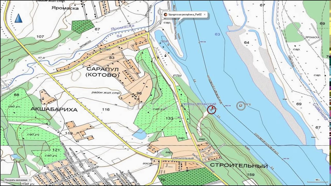 Топографическая карта удмуртии