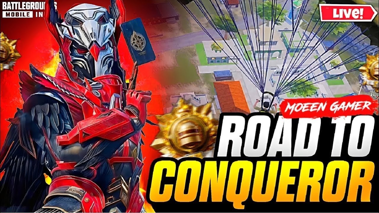 PLTINUM TO CONQUEROR ❤️| RANK PUSH 💥| BGMI LIVE 🔴 | MOEEN GAMER 🥹 