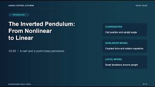Chapter 3.5: The Inverted Pendulum From Nonlinear to Linear