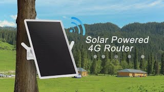 LCLCTEK Solar Powered 4G WIFI Router Use for Garden Villa Camping Out Orchard Pasture fish pond