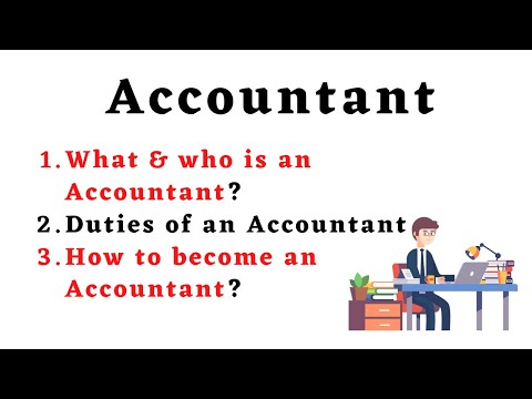 Video: Wat Zijn De Taken Van Een Accountant?