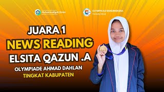 Lomba News Reading | Elsita Qazun Asyifa | SMP Muhammadiyah Semin