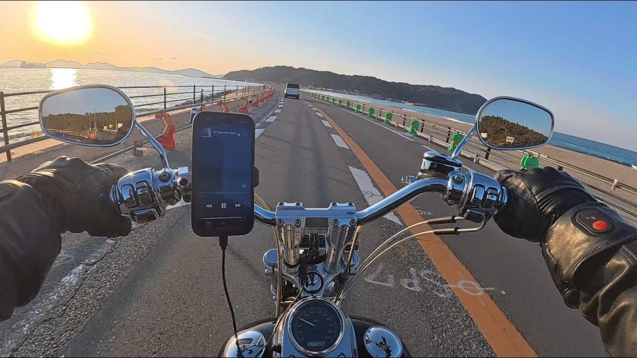 Harley Dyna FXDL Sunday Sunset Ride | Pure  Engine Sound Only