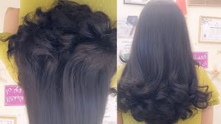 قص الشعر مدرج طويل Hair cut Long Layers