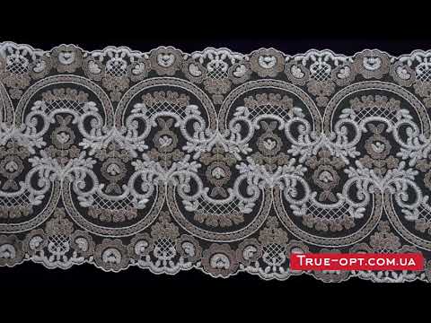 Мереживо "Імператор" 34см, двоколірне, видео 1