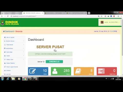 APLIKASI TRY OUT SERENTAK  SERVER PUSAT DINDIK DAN SERVER SEKOLAH