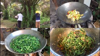 Simple Life on My Farm and Cook Mix Vegetable Salad Laos style | Healthy Food