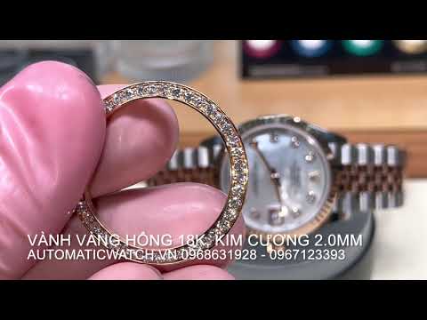 Video Quy trình thay vành kim cương đồng hồ Rolex tại... - youtube