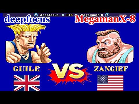 Street Fighter II': Hyper Fighting - deepfocus vs MegamanX-8 FT5