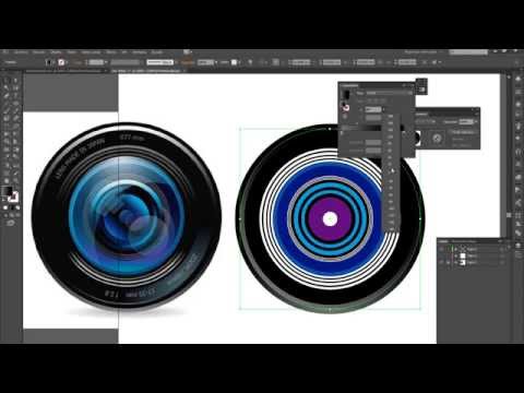 Tutorial Illustrator - Vectorizar lente de cámara 1/3