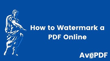 How to watermark a PDF document online (Free)