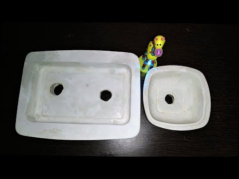 How To Make Bonsai Pots || Handmade Bonsai Pots From White Cement.